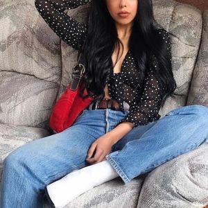 SOLD Abercrombie & Fitch, Polka Dot Blouse